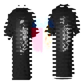 Barber Pole Texas Flag Best Barber Shirt For Men T-Shirt - Monsterry