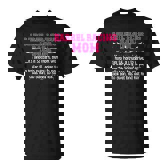 Barrel Racing Mom Definition Mom Of A Barrel Racer Mom T-Shirt - Monsterry