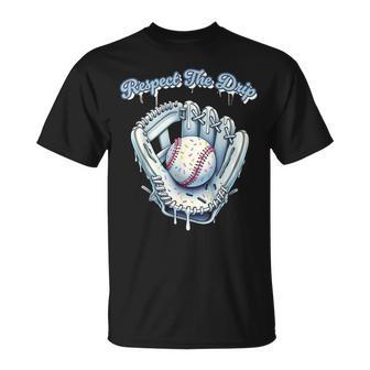 Baseball Drip Boys Glove Drip Youth Respect The Drip T-Shirt - Thegiftio UK
