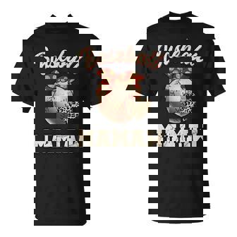 Baseball Mamaw Bandana Leopard Heart Fans Mother's Day T-Shirt - Seseable