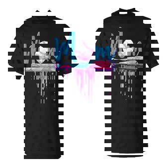 Baseball Mom Cute Pink Baseball Mother's Day T-Shirt - Monsterry