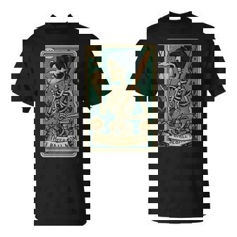 Baseball Mom Tarot Card Skeleton Mama T-Shirt - Seseable