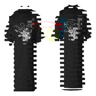 Basketball Zombie Head Lazy Halloween Costume Sport T-Shirt - Monsterry