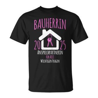 Bauherrin 2025 I Builder Construction Site T-Shirt - Geschenkecke