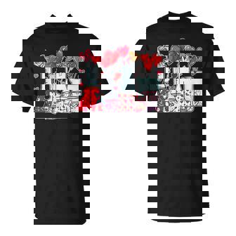 Beaker Test Tube Heart Laboratory Valentines Science Teacher T-Shirt - Thegiftio