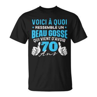Beau Gosse Quiient D'avoir 70 Ans Anniversaire Blague T-Shirt - Cadeauxyz