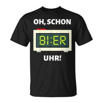 Beer Clock Mallorca Party Alcohol Beer Saufen Suff T-Shirt - Geschenkecke