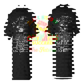 Believe Achieve Succeed African Freedom Black History Month T-Shirt | Mazezy