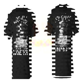 Best Border Collie Mum Ever Perro Floral Camiseta unisex - Regaloses