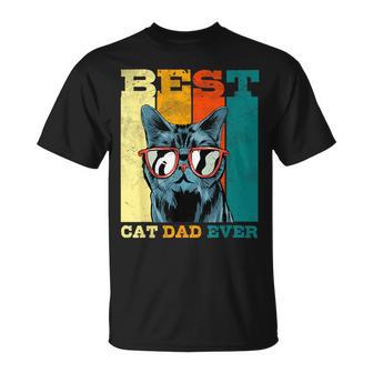 Best Cat Dad Ever Miglior Papà Gatto Regalo Festa Del Papà Maglietta - Novitaregali