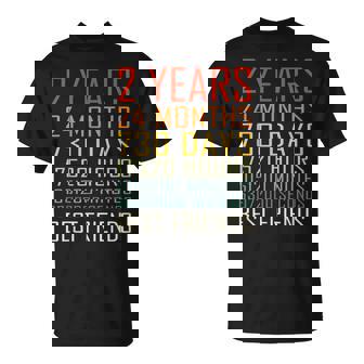 Best Friends Vintage 2 Years Friendship Anniversary T-Shirt - Monsterry