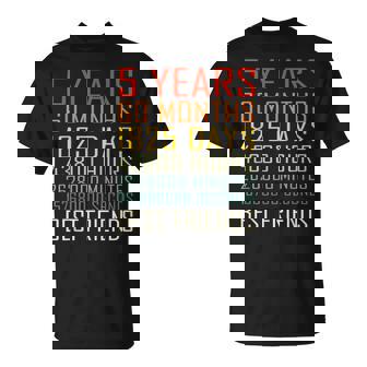 Best Friends Vintage 5 Years Friendship Anniversary T-Shirt - Monsterry