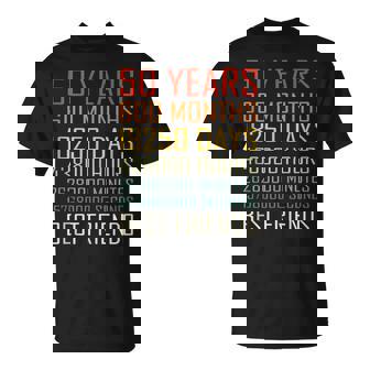 Best Friends Vintage 50 Years Friendship Anniversary Tank Top T-Shirt - Monsterry