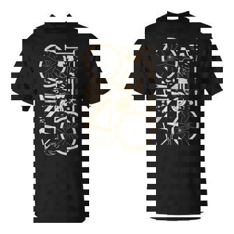 Bicicleta Anatomía Ciclismo Ciclista Ciclista Camiseta unisex - Regaloses
