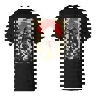 Bigfoot Samurai Japanese Sword Sasquatch T-Shirt - Seseable