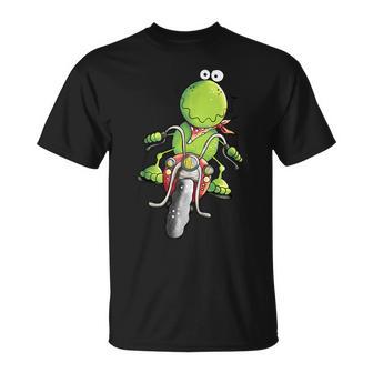 Biker Frog I Motorcyclist Fun Motorcycle T-Shirt - Geschenkecke