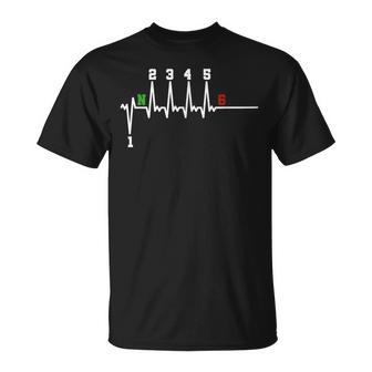 Biker Saying Motorcycle 1N23456 Ecg Heartbeat Motorcycle Biker T-Shirt - Geschenkecke