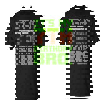 Birthday Boy It's My 7Th Birthday 7 Year Old Gamer Pixel T-Shirt - Seseable