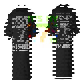 Birthday Boy It's My 7Th Birthday Gamer Pixel Number T-Shirt | Mazezy
