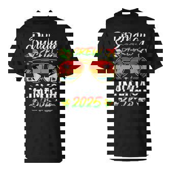 Birthday Crew Jamaica 2025 Party Girl’S Trip Matching Group T-Shirt - Thegiftio UK