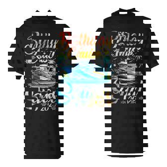 Birthday Cruise Squad 2025 Cruise Birthday Party Vacation T-Shirt - Monsterry
