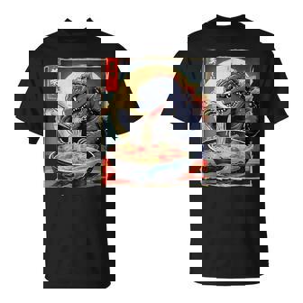 Birthday Kaiju Eating Ramen Japanese Monster Lover T-Shirt - Thegiftio