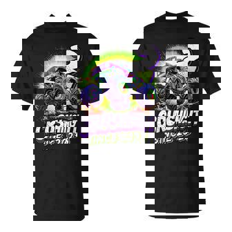 Birthday Monster Truck 2 Year Old Boys 2Nd Party Born 2023 T-Shirt - Monsterry