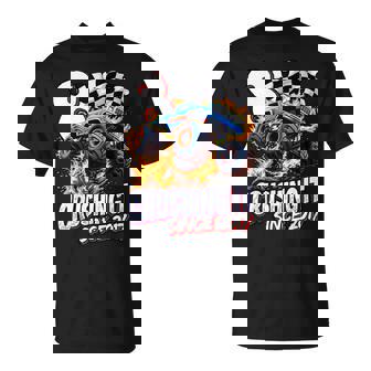 Birthday Monster Truck 8 Year Old Boys 8Th Party Born 2017 T-Shirt - Monsterry
