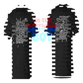 Birthday Spider Web Birthday Party Im The Birthday Boy T-Shirt - Thegiftio