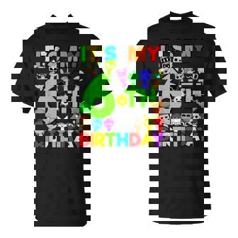 Birthday Sprunki Party Decorations 6 Year Old Girls Boys T-Shirt | Seseable CA