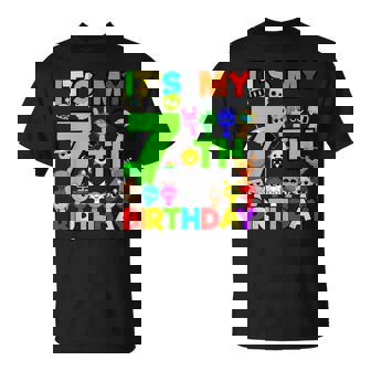 Birthday Sprunki Party Decorations 7 Year Old Kid Girls Boys T-Shirt | Mazezy