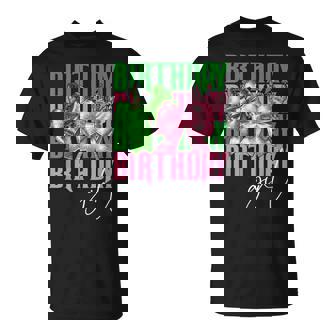 Birthday Witch Pink And Green Birthday Girl Coquette Party T-Shirt - Seseable