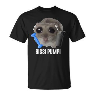 Bissi Pumpi X Sad Hamster Meme Fitness Gym Sports Training T-Shirt - Geschenkecke