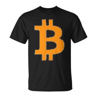 Bitcoin Logo Small Simple Subtle Little Centred T-Shirt - Geschenkecke