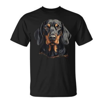 Black And Tan Coonhound Dog Black And Tan Coonhound T-Shirt - Thegiftio UK