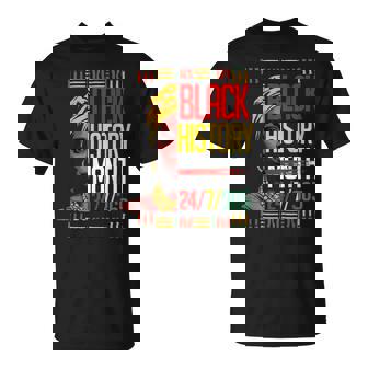 Black History Month 247365 African Melanin Pride Afro Men T-Shirt | Mazezy