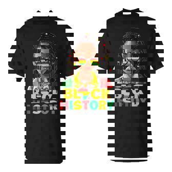 I Am Black History Month Girl Afro Black Queen T-Shirt | Mazezy
