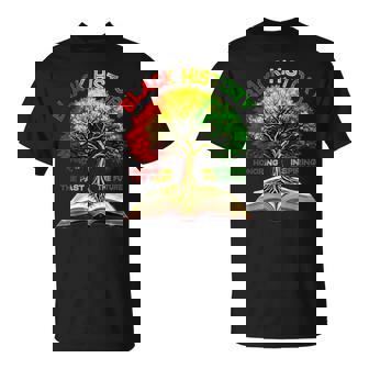 Black History Month Inspiring The Future African Tree Roots T-Shirt | Mazezy