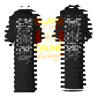 Blame It On The Drink Package Cruise T-Shirt - Monsterry