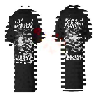 Blessed To Be Called Memaw Floral Cute T-Shirt | Mazezy
