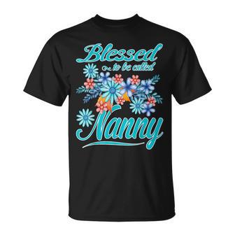 Blessed To Be Called Nanny Mother's Day T-Shirt - Thegiftio UK