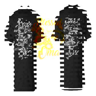 Blessed To Be Called Oma Sunflower Mother's Day T-Shirt | Mazezy