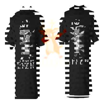 BLITZEN Santas Reindeers Family Matching Outfit Christmas T-Shirt - Monsterry