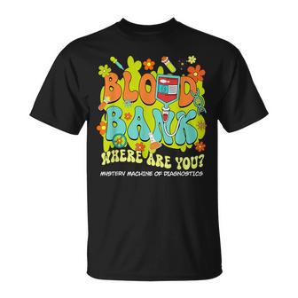 Blood Bank Lab Week 2025 Mystery Machine Of Diagnostics Mlt T-Shirt - Thegiftio UK