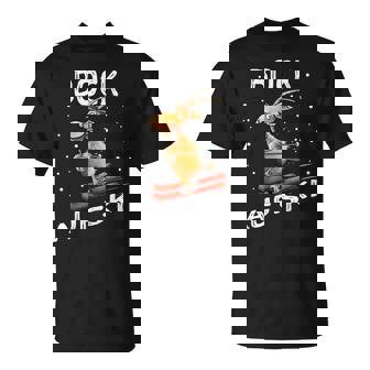 Bock Auf Ski Lustiger Skifahrer Skier Ski Spruch Wortwitz T-Shirt - Geschenkecke