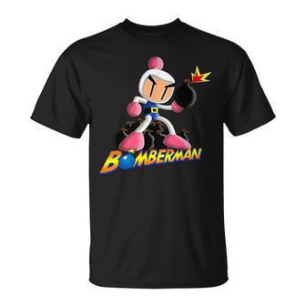 Bomberman Bombing Explosive Retro Gamer Nostalgia Classic T-Shirt - Geschenkecke