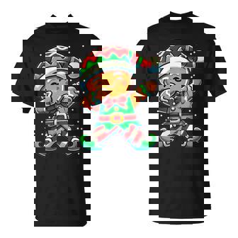 Bonhomme En Pain D'épice De Noël Amusant Elfe En Pain D'épice Amoureux T-Shirt - Cadeauxyz