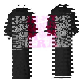 In My Bonus Mom Era Retro Groovy Stepmom Mother's Day T-Shirt - Thegiftio