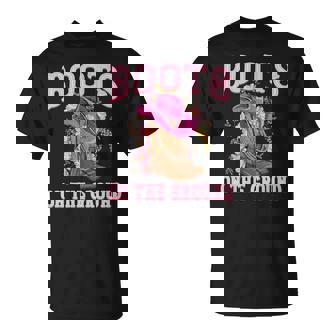 Boots On The Ground Cowgirl Linedance Boot Cowboy Western T-Shirt - Monsterry