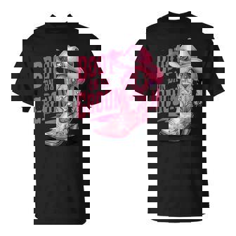 Boots On The Ground Cowgirls Boot Cowboy Western Country T-Shirt - Monsterry